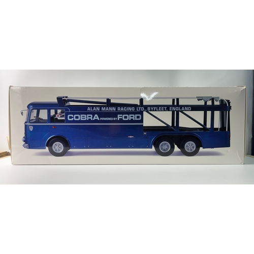 501 - Norev Bartoletti 306/2 Alan Mann Racing 1965 Blue metallic Transporter, 1:18 scale, ref # 187700, No... 