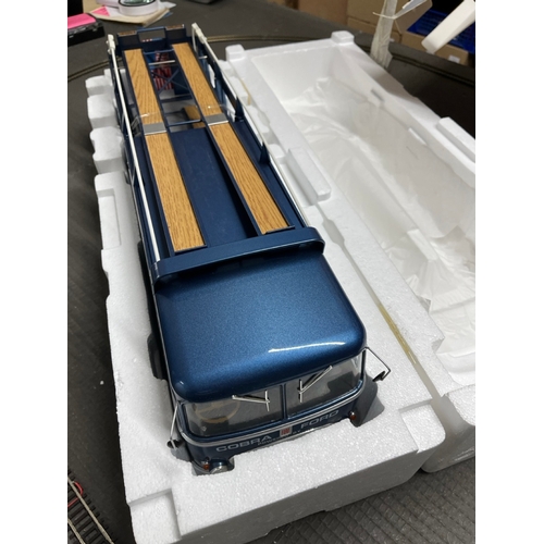 501 - Norev Bartoletti 306/2 Alan Mann Racing 1965 Blue metallic Transporter, 1:18 scale, ref # 187700, No... 