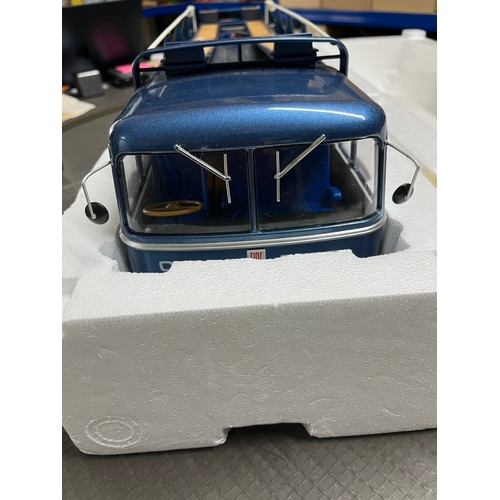 501 - Norev Bartoletti 306/2 Alan Mann Racing 1965 Blue metallic Transporter, 1:18 scale, ref # 187700, No... 