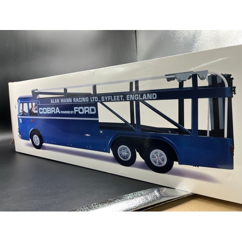 501 - Norev Bartoletti 306/2 Alan Mann Racing 1965 Blue metallic Transporter, 1:18 scale, ref # 187700, No... 