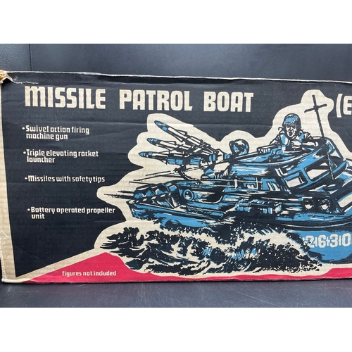 743 - Cherilea 12 Missile Patrol Boat (Electric) Ref No.2630, Made in Manchester, Tough Plastic boat used ... 