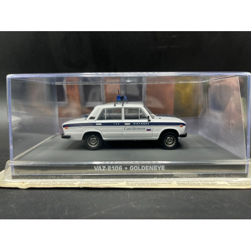 636 - James Bond 007 'GoldenEye' die-cast vehicles in scenic presentation pack from Universal Hobbies with... 