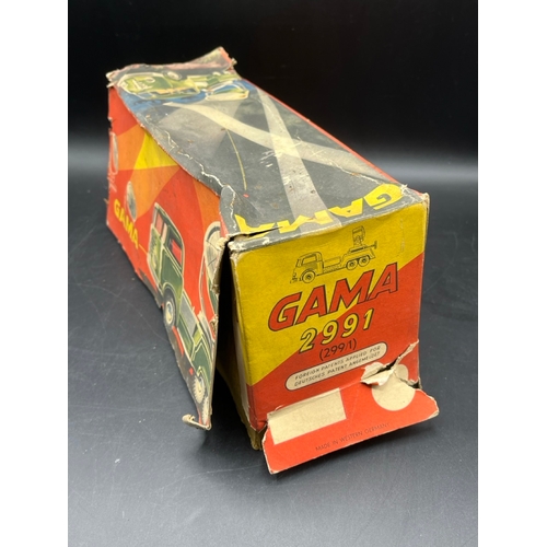 660 - Gama (Germany) 2991 Lorry Mounted Searchlight, Large scale tinplate battery operated models circa 19... 