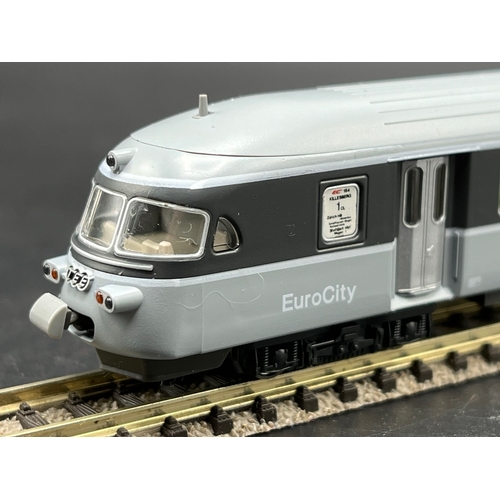 290 - N Scale Kato/Lemke K11401 SBB CFF FFS Eurocity 6-Car Set MISSING Motorised Car, therefore only five ... 