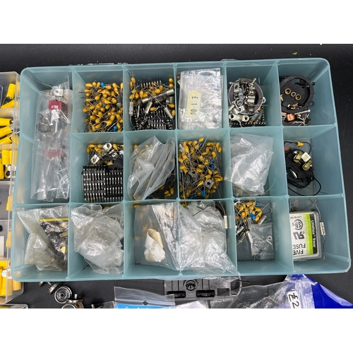 76 - Model railway engineers Lot of Various components, Capacitors, Connectors, Wheels, Bogies, Switches,... 