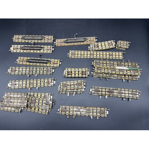 79 - A large quantity of Dublo 3-Rail track including mix of points, crossovers (2), straights and curves... 