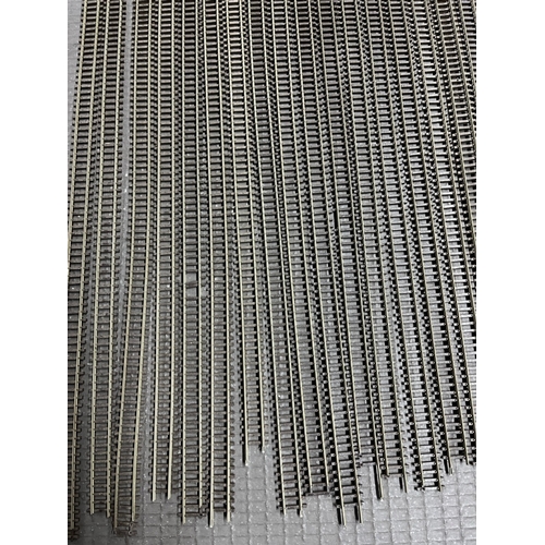 99 - Minimum of 18m of Used 'N' Gauge track, mostly if not all Peco flexi-track, de-pinned, mostly in 90c... 