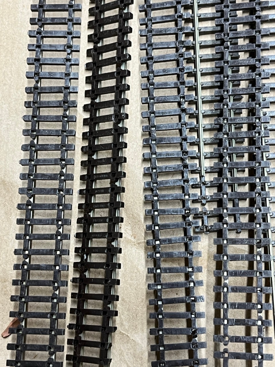 Minimum of 25m of Used 'N' Gauge track, mostly if not all Peco flexi