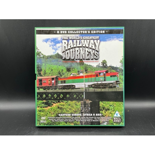 126 - The World's Greatest Railway Journeys complete Series of 24 DVD's in three sets, New Ex-shop Stock -... 