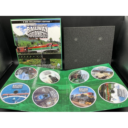 126 - The World's Greatest Railway Journeys complete Series of 24 DVD's in three sets, New Ex-shop Stock -... 