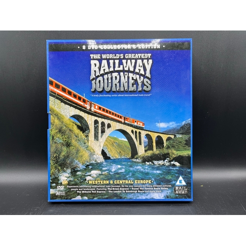 126 - The World's Greatest Railway Journeys complete Series of 24 DVD's in three sets, New Ex-shop Stock -... 