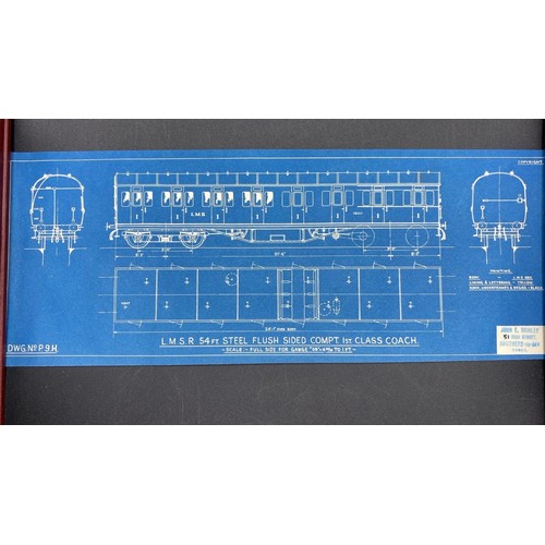 139 - King Henry VII King Class GWR & Pacific Capelon Nord Calais, Blueprints, Metal Signs & Tickets. F/G/... 