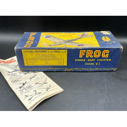 193 - A Frog Models boxed Mk5 single seater fighter aircraft, all housed in the original all-card picture ... 