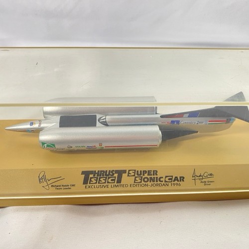 200 - Lledo Thrust Super Sonic Car exclusive ltd edn Jordan 1996 in case and Lledo Campbell/Railton Blue B... 