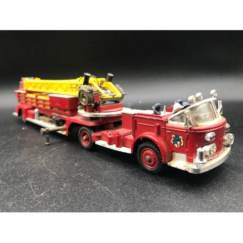 212 - Corgi Major Toys #1143 American LaFrance Aerial Rescue Fire Engine, includes five crew, Six ladders ... 