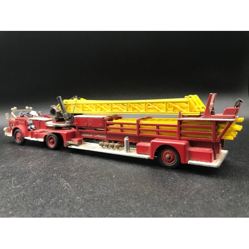 212 - Corgi Major Toys #1143 American LaFrance Aerial Rescue Fire Engine, includes five crew, Six ladders ... 