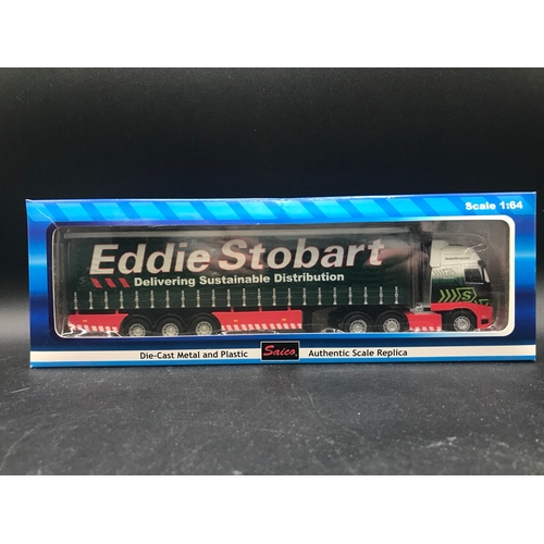 222 - Three Poundland and Two Eddie Stobart Saico Trucks, Undisturbed from Packaging, Boxes overall Fair/G... 