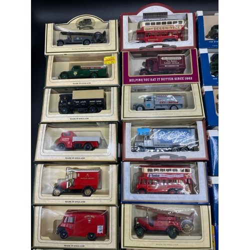 243 - 36 Boxed Lledo Die-cast vehicles as shown - Die-cast Very Good, Boxes Fair/Good (36) 5500g