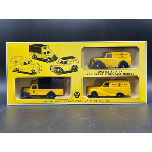 244 - Lledo Automobile Association Vans of the 50s Special Edition set and 'Matchbox' Series 40th Annivers... 