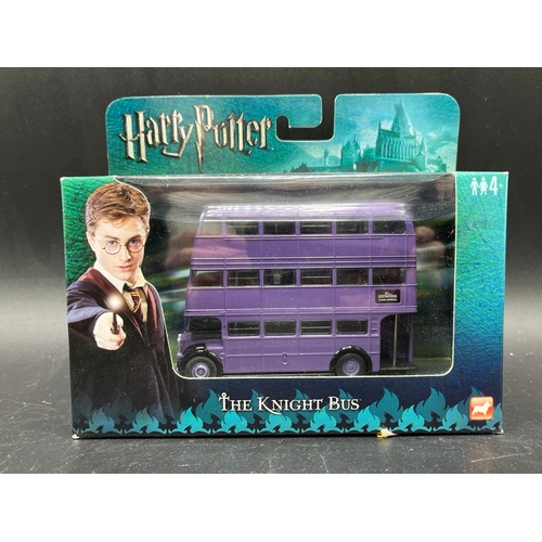 246 - Corgi Harry Potter 'The Knight Bus' along with four other buses, Omnibus OM43507 Blackpool Balloon T... 