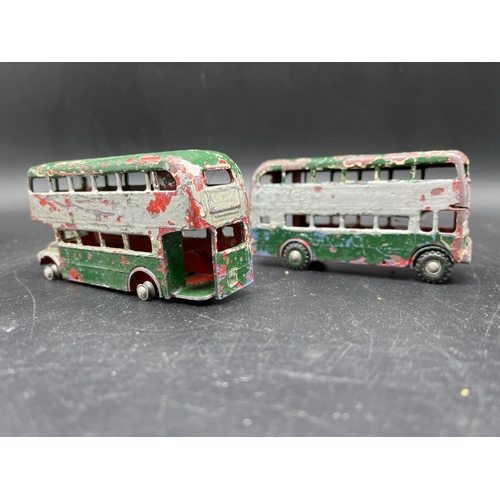 250 - 11 Dinky's, 2 Budgie AEC Routemasters, Spot-On Fiat Multipla and Lesney 6-wheel Trolley Bus, Dinky i... 