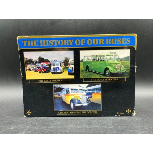 265 - Five Malta Bus Company die-cast Bedford OB coaches by Leaf Ltd 'The Original Malta & Gozo Buses' ser... 