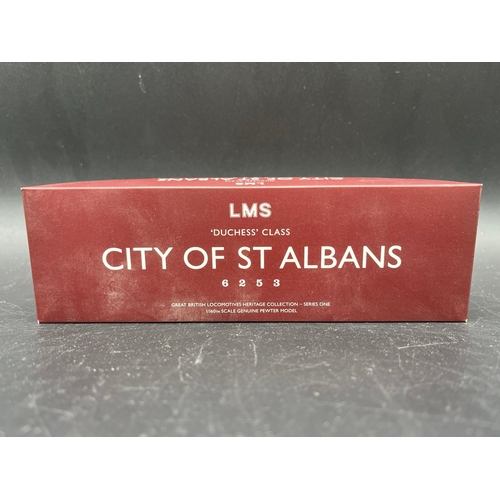 123B - Official Royal Mail Collectible, LMS Duchess Class City of St.Albans 6253 1/60th scale Pewter Model ... 