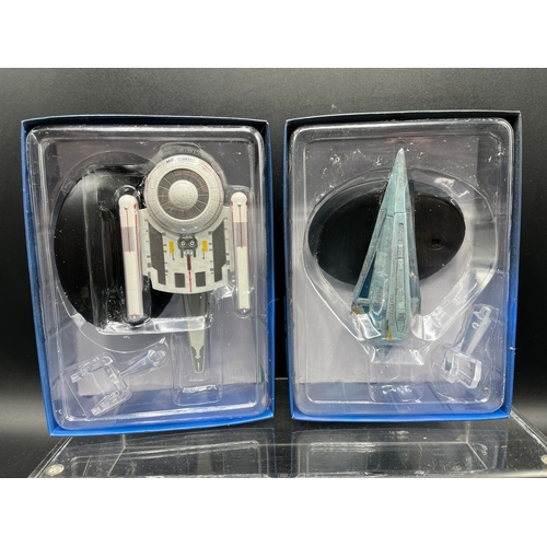 281A - 2 Eaglemoss Star Trek Die-cast models in original packaging, Models appear un-disturbed from packagi... 