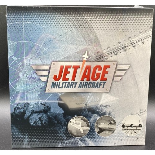 38 - Atlas Edition Jet Age Military Aircraft Models Boxed, Coasters & Cufflinks. (4000g) (15).
Sealed and... 