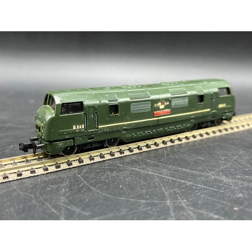 66 - Two 'N' gauge Diesel Locomotives, Tested Runners (300g)
Graham Farish 371-403 Class 52 D1035 BR Gree... 