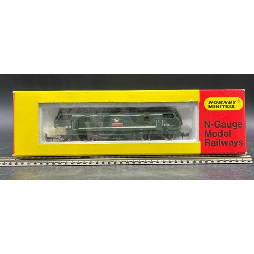 66 - Two 'N' gauge Diesel Locomotives, Tested Runners (300g)
Graham Farish 371-403 Class 52 D1035 BR Gree... 