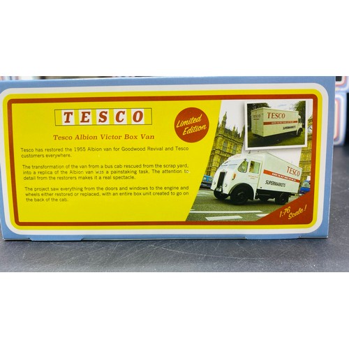 24 - 72 Oxford 1:76 Scale Tesco Albion Victor Box Van Limited Editions for Goodwood Revival Code SP101.
T... 