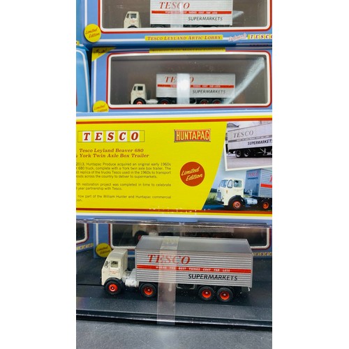 25 - 78 Oxford 1:76 Scale Tesco Leyland Beaver 680 & York Twin Axle Box Trailer Limited Editions for Good... 