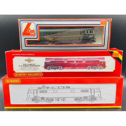 195 - 2 Hornby & 1 Lima Boxed Locomotives 00 Gauge. (3). 1100g. Tested Runner.
Hornby R2242 Virgin BoBo El... 