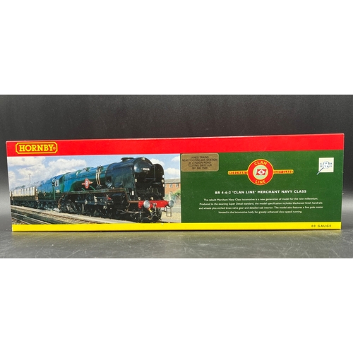 200 - Hornby R2169 BR 4-6-2 'Clan Line' Merchant Navy Class #35028 (China) Tested Runner
(500g)
Five pole ... 