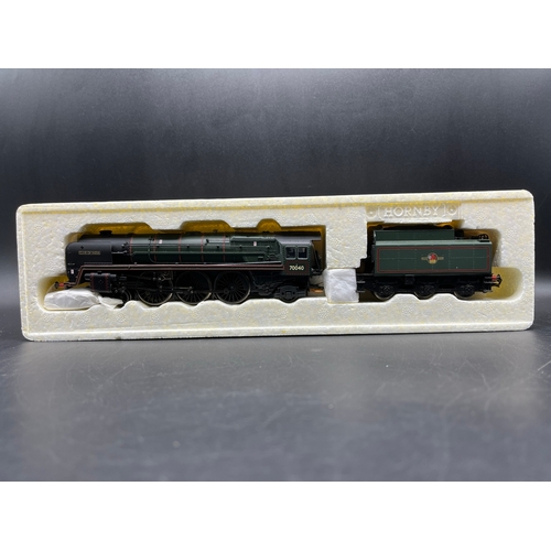 203 - Hornby R2180 BR 4-6-2 Britainia Class 7MT 'Clive of India' #70040 (China) Tested Runner
(550g)
’Supe... 