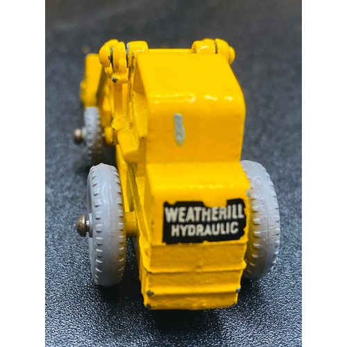 16 - 18 Lesney Weatherall Hydraulic No. 24 Made in England Die Cast JCBs. All showing signs of play, as c... 