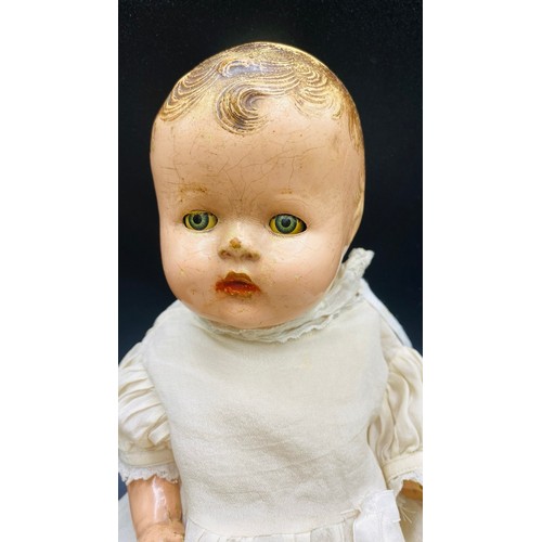 55 - Armand Marseille Porcelain Doll and A Reliable Doll. Both showing their age. (2)
Armand Marseille A.... 