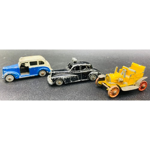 6 - Dinky Police Car No.5, Dinky Austin Taxi & Charbens Car. All showing signs of age. (3)
Dinky No. 5 W... 