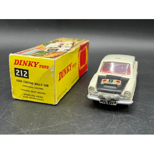 8 - Dinky Toys - No. 212 Ford Cortina Rally Car - an original vintage Dinky Toys boxed diecast model No.... 