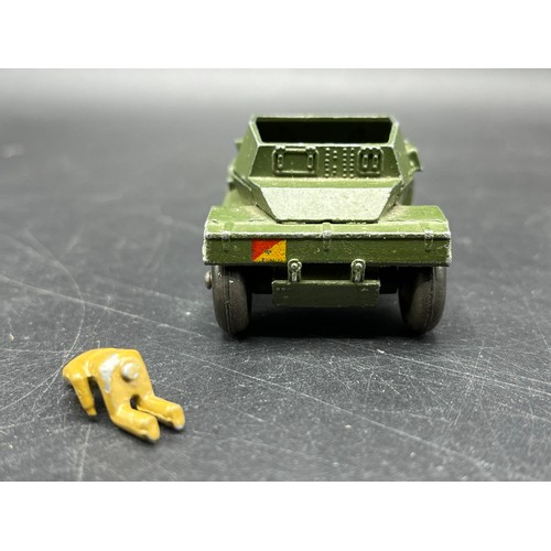 9 - Three Dinky Toys Armoured vehicles
(250g)
Boxed Dinky Toys 674 Austin Champ 
Dinky Toys 673 Scout ca... 