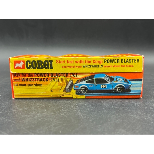 2 - Corgi Toys WhizzWheels 316 Ford GT 70 in Box with additional transfers, Gold Steering wheel 
(100g)