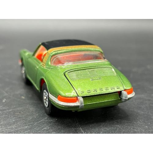 3 - Corgi Toys WhizzWheels 382 Porsche Targa 911S Green with Gold band over Black roof in Box, Gold Stee... 