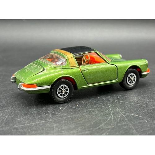 3 - Corgi Toys WhizzWheels 382 Porsche Targa 911S Green with Gold band over Black roof in Box, Gold Stee... 