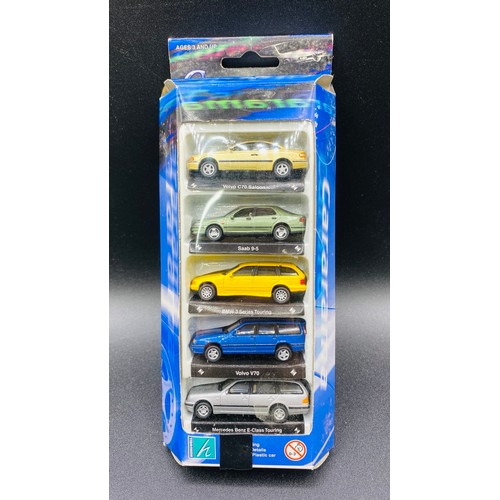 35 - Boxed Cararama 5 Car packs & Herpa Tanker Lorry. 650g (4)
Vehicles appear unused, but boxes show sig... 