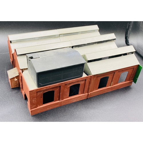 261 - Large Quantity of Scenic Model Railway Plastic Building & Accessories. Previously used in a layout, ... 