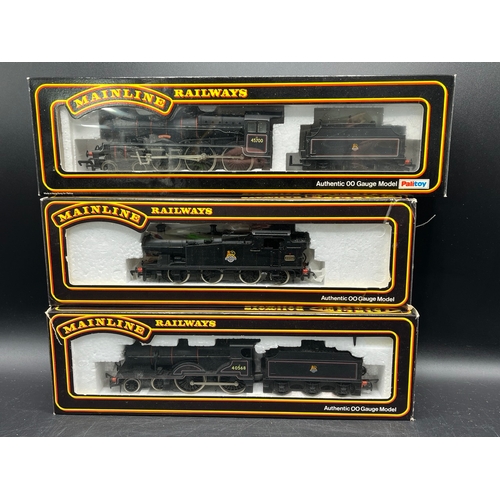 39 - Three Mainline Boxed Steam Locomotives Tested Runners
(1300g)
Mainline 937515 2P Class 4-4-0 Locomot... 