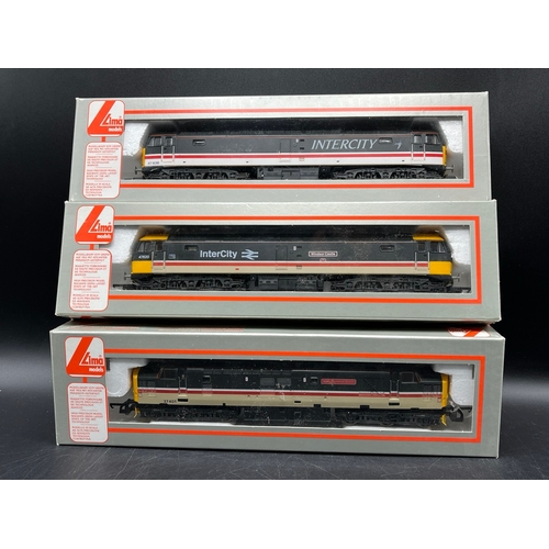 44 - Three Lima Boxed Diesel/Electric Locomotives Tested Runners
(1400g)
Lima 205256 Class 47 in Intercit... 