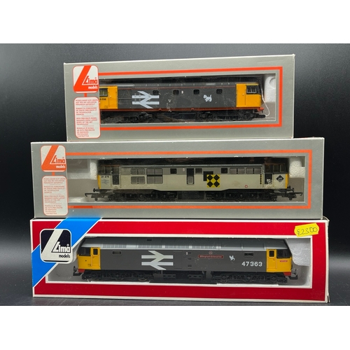 45 - Three Lima Boxed Diesel/Electric Locomotives Tested Runners
(1400g)
Lima 205243 Class 26 Diesel Rail... 