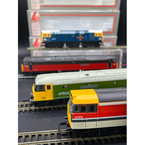 51 - Four Lima Boxed Diesel/Electric Locomotives Tested Runners
(2000g)
Lima L205229 Class 31 BR Research... 